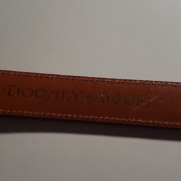 Dooney & Bourke Cognac Leather Belt - Picture 7 of 12